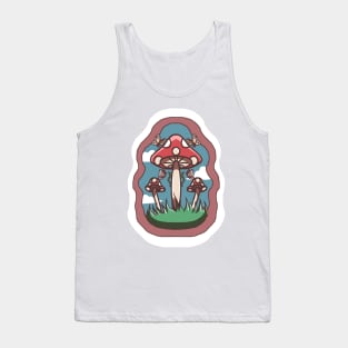 Aesthetic Shrooms Tank Top